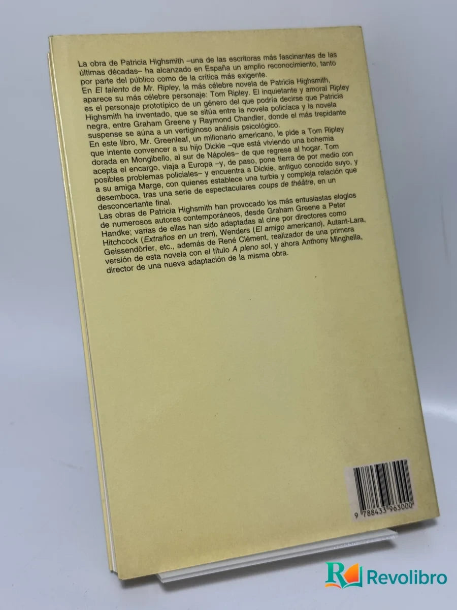 Foto 2 de El talento de Mr. Ripley de Patricia Highsmith, libro de segunda mano