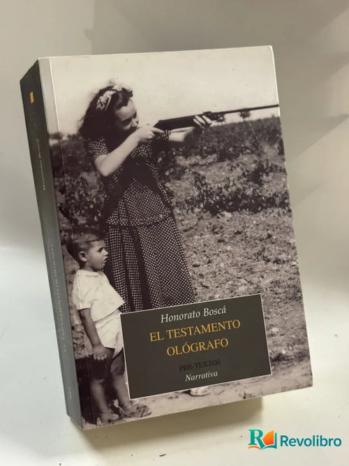 Portada de El Testamento Ológrafo de Honorato Boscá, libro de segunda mano