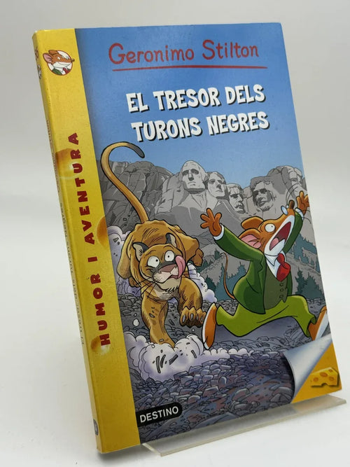 Portada de El tresor dels Turons Negres de Geronimo Stilton, libro de segunda mano