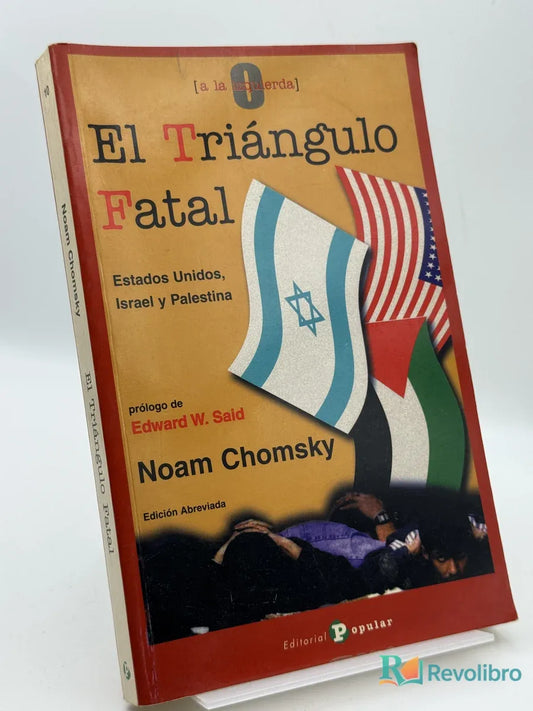 Portada de El Triángulo Fatal de Noam Chomsky, libro de segunda mano