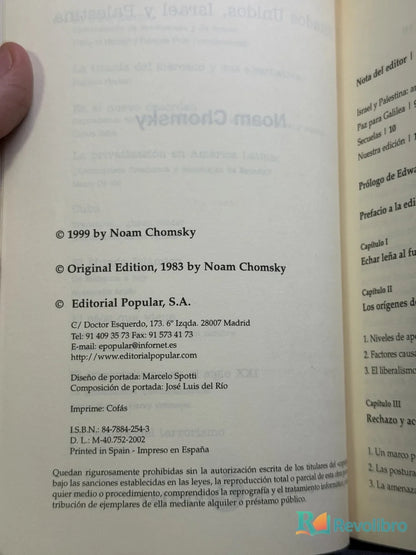 Foto 2 de El Triángulo Fatal de Noam Chomsky, libro de segunda mano