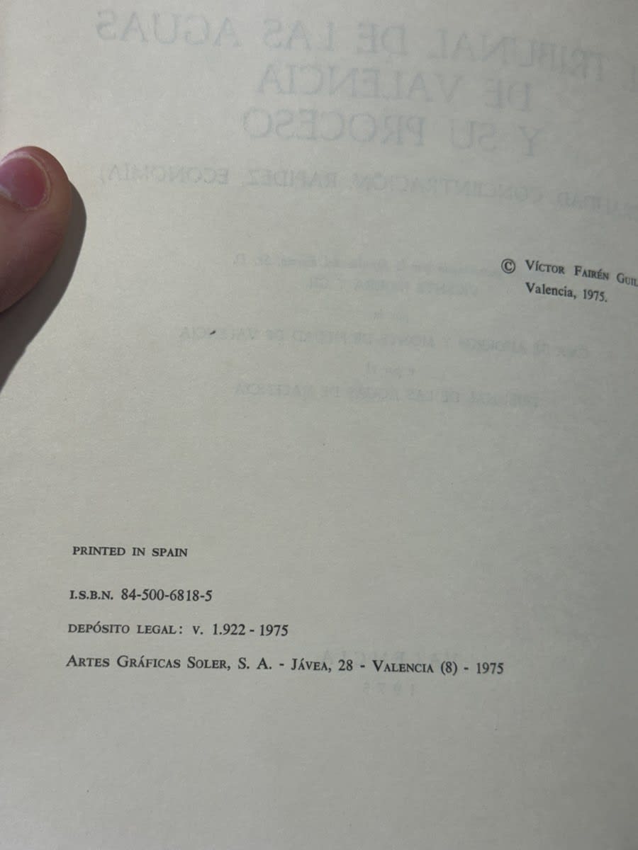 El tribunal de las aguas de Valencia y su proceso - Víctor Fairén Guillén - Imagen 2