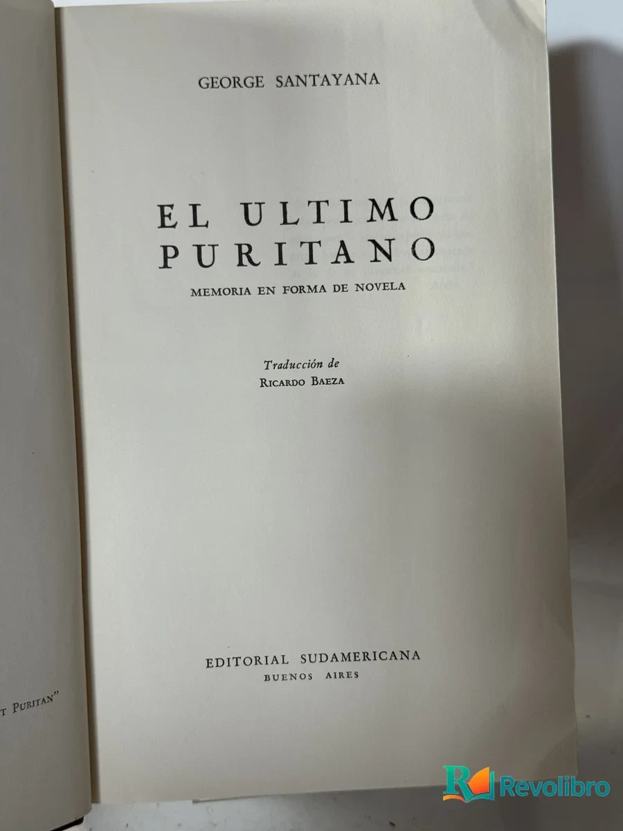 Foto 4 de El Ultimo Puritano de C. Sanzayana, libro de segunda mano