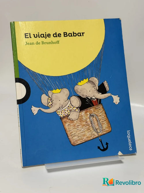 Portada de El viaje de Babar de Jean de Brunhoff, libro de segunda mano