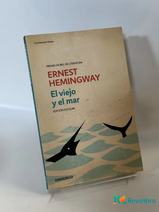 Portada de El viejo y el mar de Ernest Hemingway, libro de segunda mano