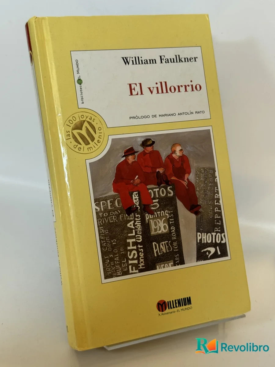 Portada de El villorrio de William Faulkner, libro de segunda mano