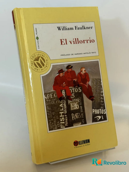 Portada de El villorrio de William Faulkner, libro de segunda mano