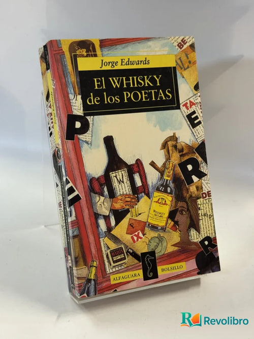 Portada de El whisky de los poetas de Jorge Edwards, libro de segunda mano