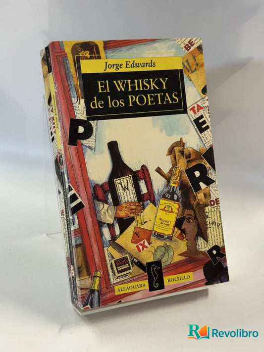 Portada de El whisky de los poetas de Jorge Edwards, libro de segunda mano