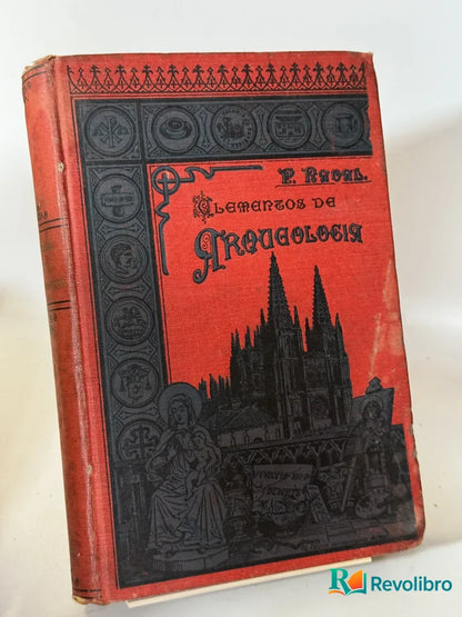 Portada de Elementos de Arqueología de R. P. Francisco Naval, libro de segunda mano