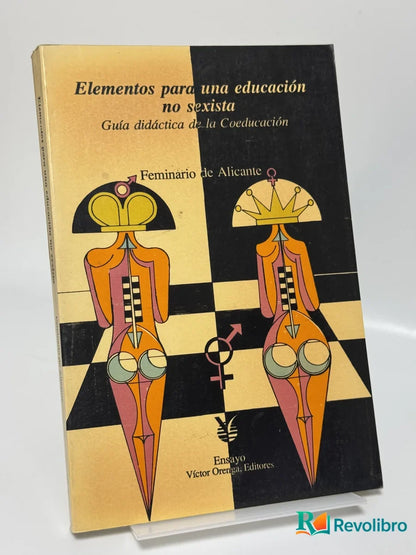 Portada de Elementos para una educación no sexista de Feminario de Alicante, libro de segunda mano