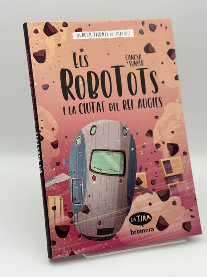 Portada de Els Robotots i la ciutat del rei Augies de Oriol Canosa, libro de segunda mano
