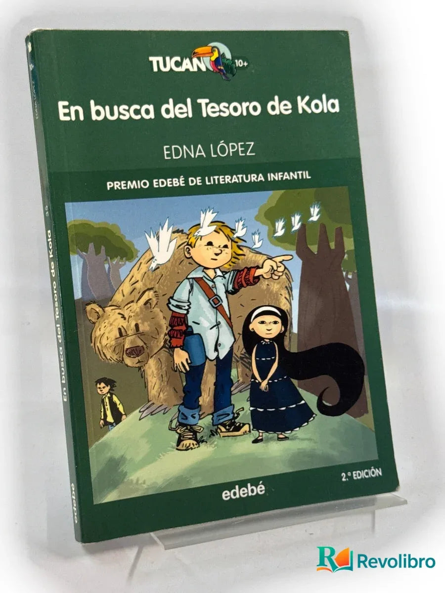 Portada de En busca del tesoro de Kola de Edna López, libro de segunda mano