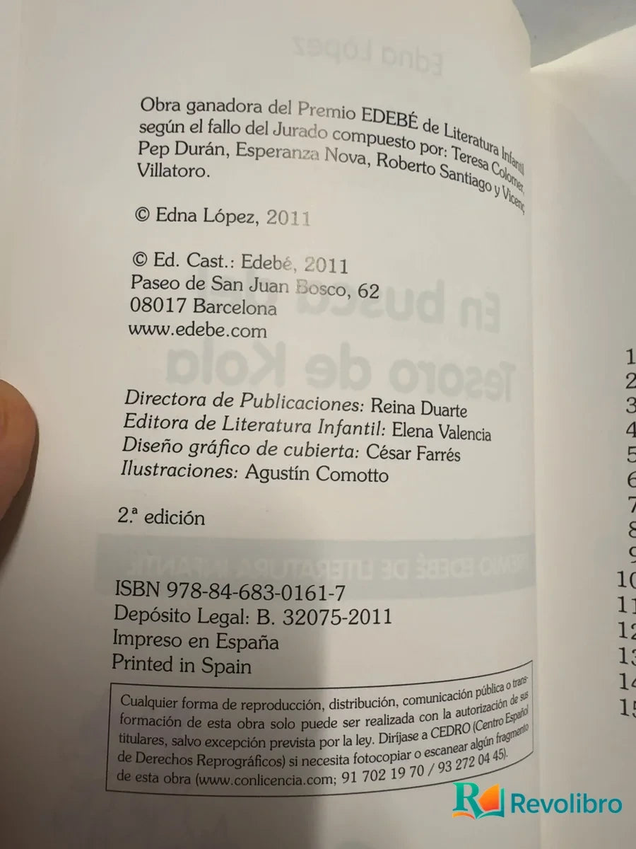 Foto 3 de En busca del tesoro de Kola de Edna López, libro de segunda mano