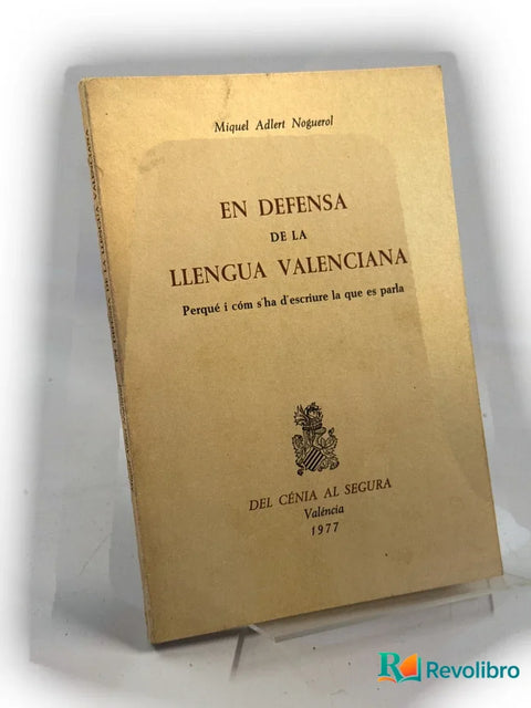 En defensa de la llengua valenciana, libro de segunda mano
