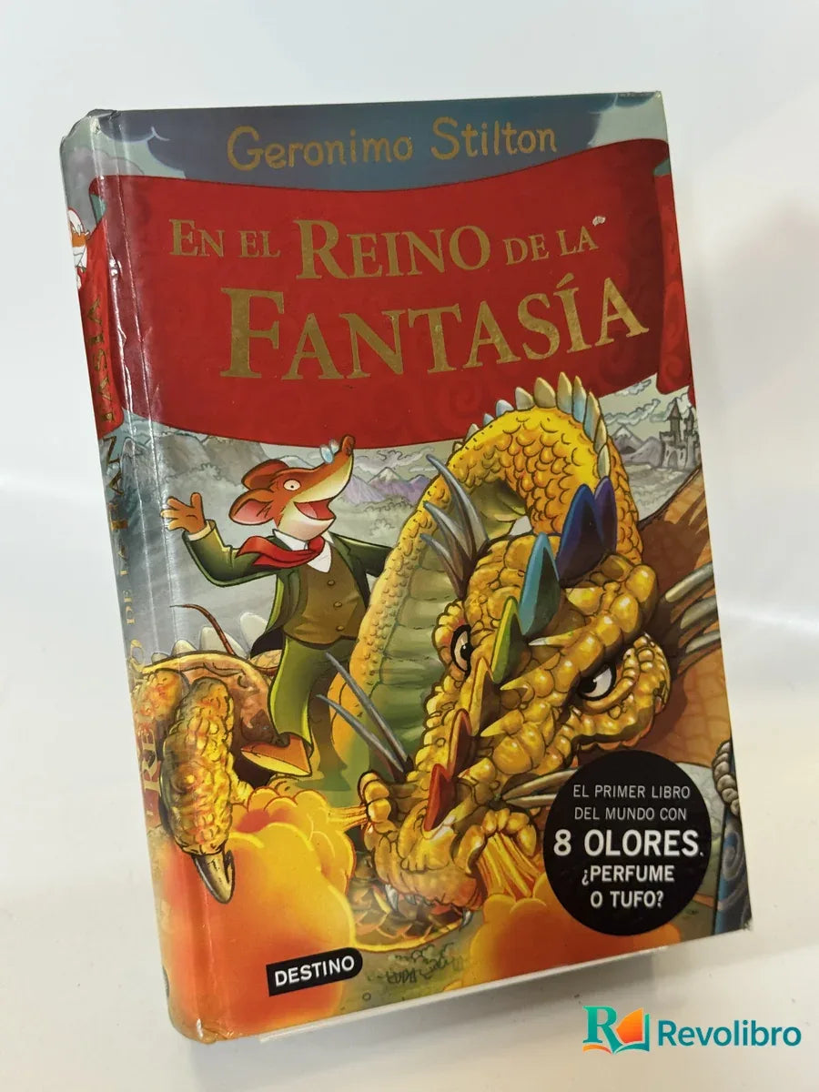 Portada de En el Reino de la Fantasía de Geronimo Stilton, libro de segunda mano