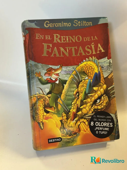 Portada de En el Reino de la Fantasía de Geronimo Stilton, libro de segunda mano