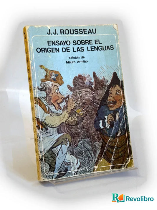 Portada de Ensayo sobre el origen de las lenguas - 1ª edición de Jean-Jacques Rousseau, libro de segunda mano