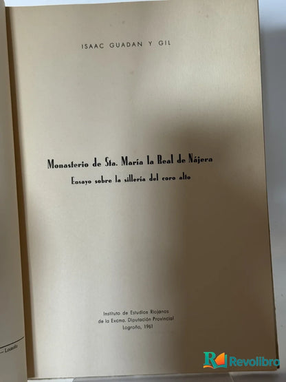 Foto 2 de ENSAYO sobre la sillería del coro alto de Isaac Guadan y Gil, libro de segunda mano