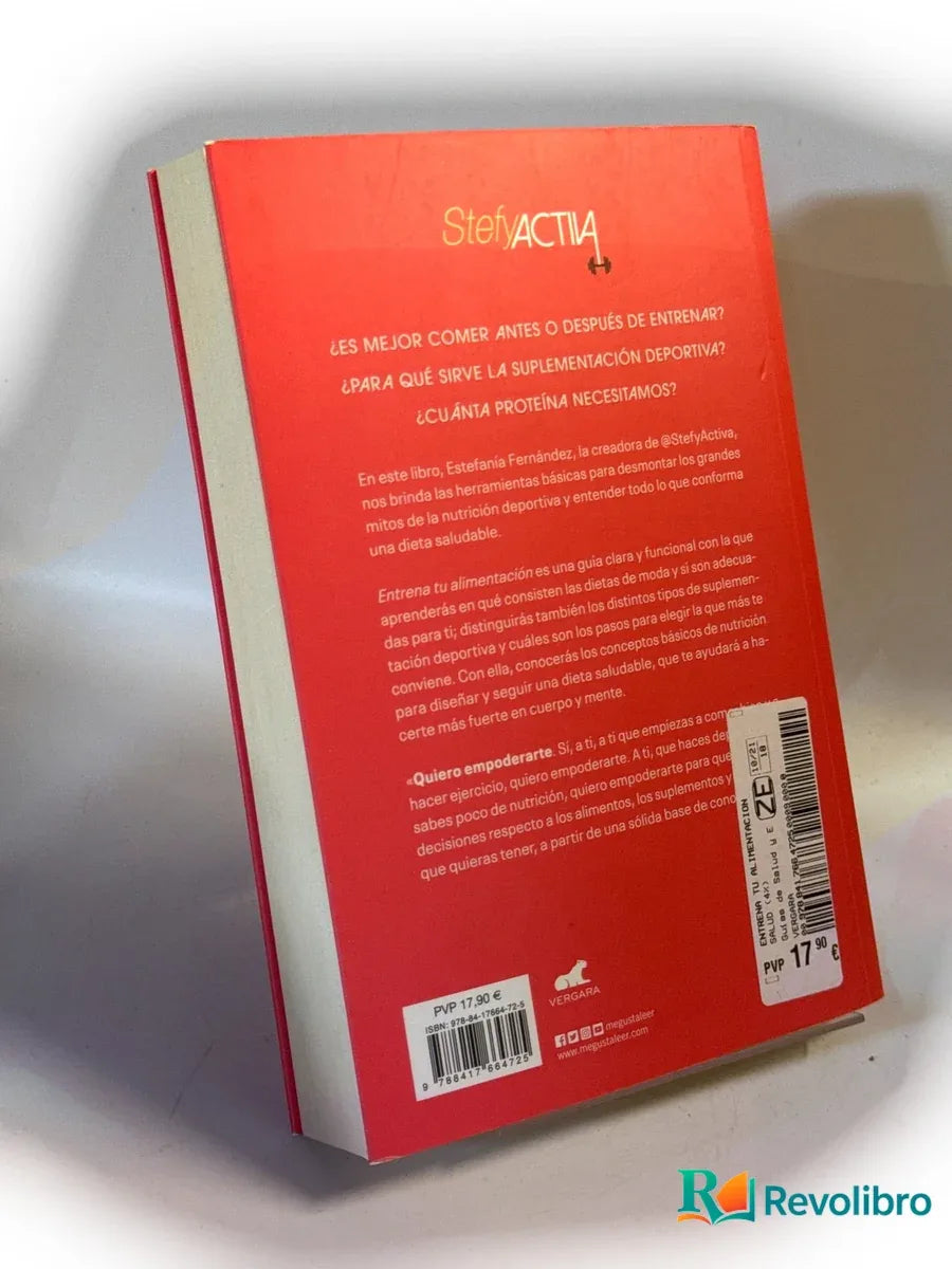 Foto 2 de Entrena tu alimentación de Estefanía Fernández, libro de segunda mano