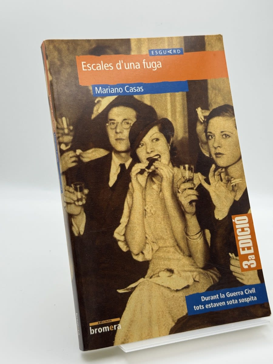 Portada de Escales d'una fuga - Mariano Casas de Mariano Casas, libro de segunda mano