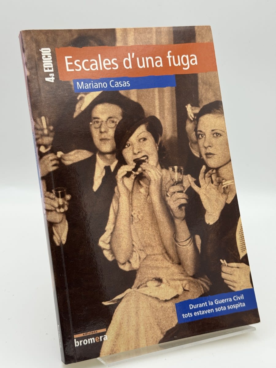 Portada de Escales d'una fuga - Mariano Casas de Mariano Casas, libro de segunda mano