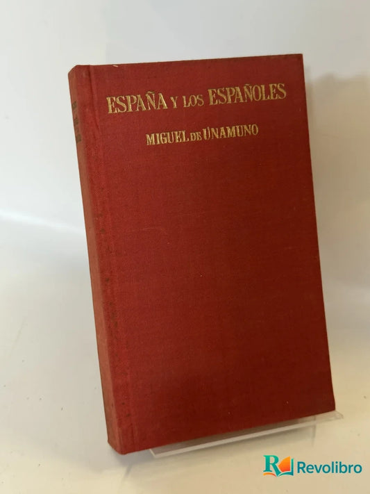Portada de España y los Españoles de Miguel de Unamuno, libro de segunda mano