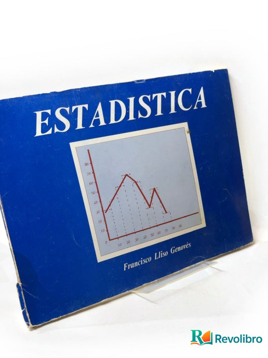 Portada de Estadística de Francisco Liso Genovés, libro de segunda mano