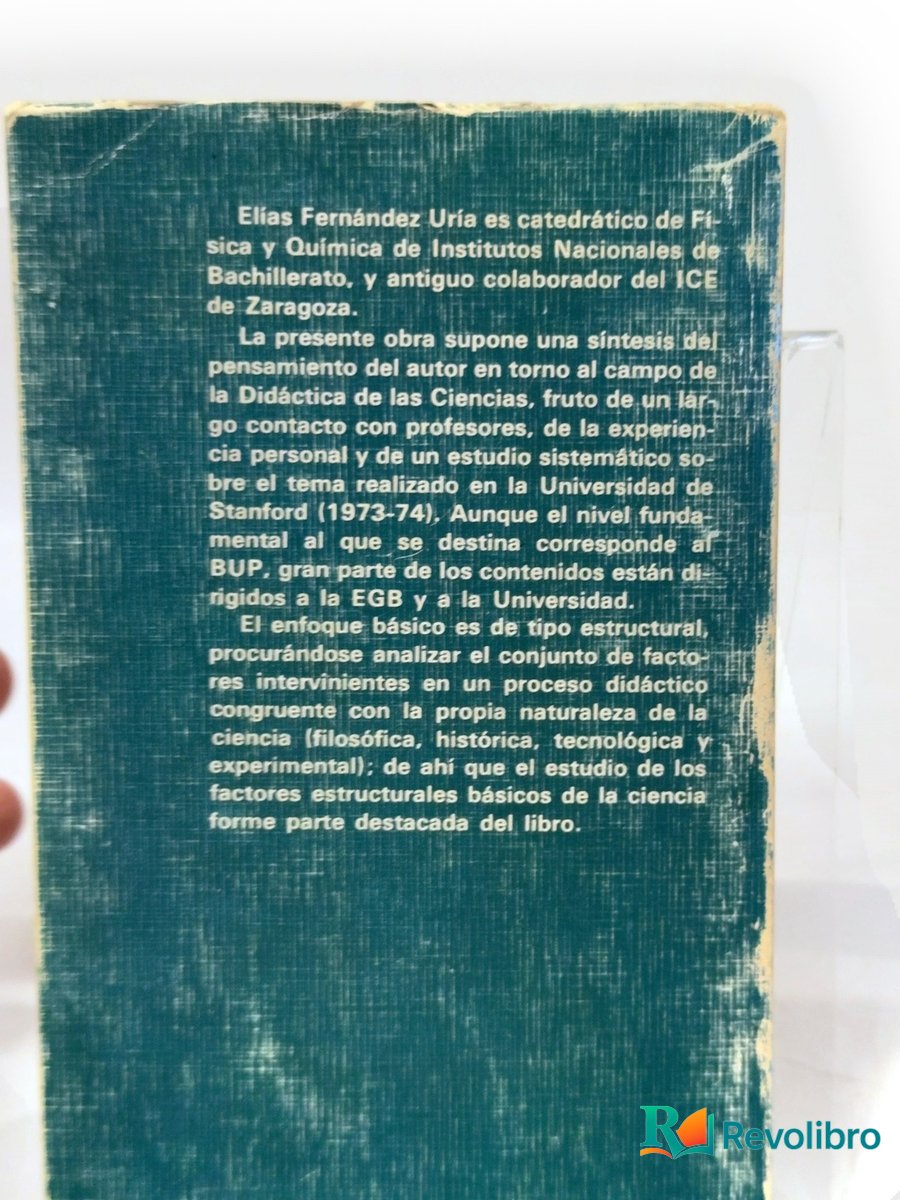 Foto 3 de Estructura y didáctica de las ciencias de Elías Fernández Uría, libro de segunda mano