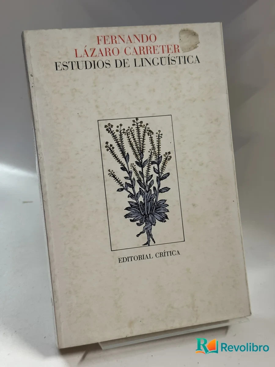Portada de Estudios de Lingüística de Fernando Lázaro Carretter, libro de segunda mano