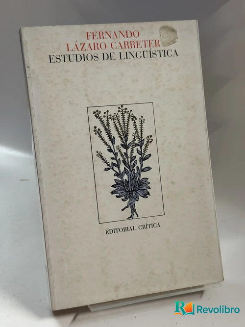 Portada de Estudios de Lingüística de Fernando Lázaro Carretter, libro de segunda mano