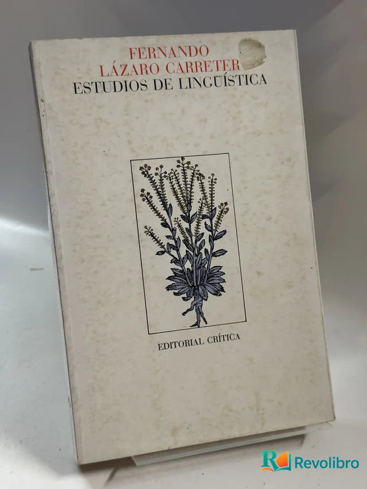 Portada de Estudios de Lingüística de Fernando Lázaro Carretter, libro de segunda mano