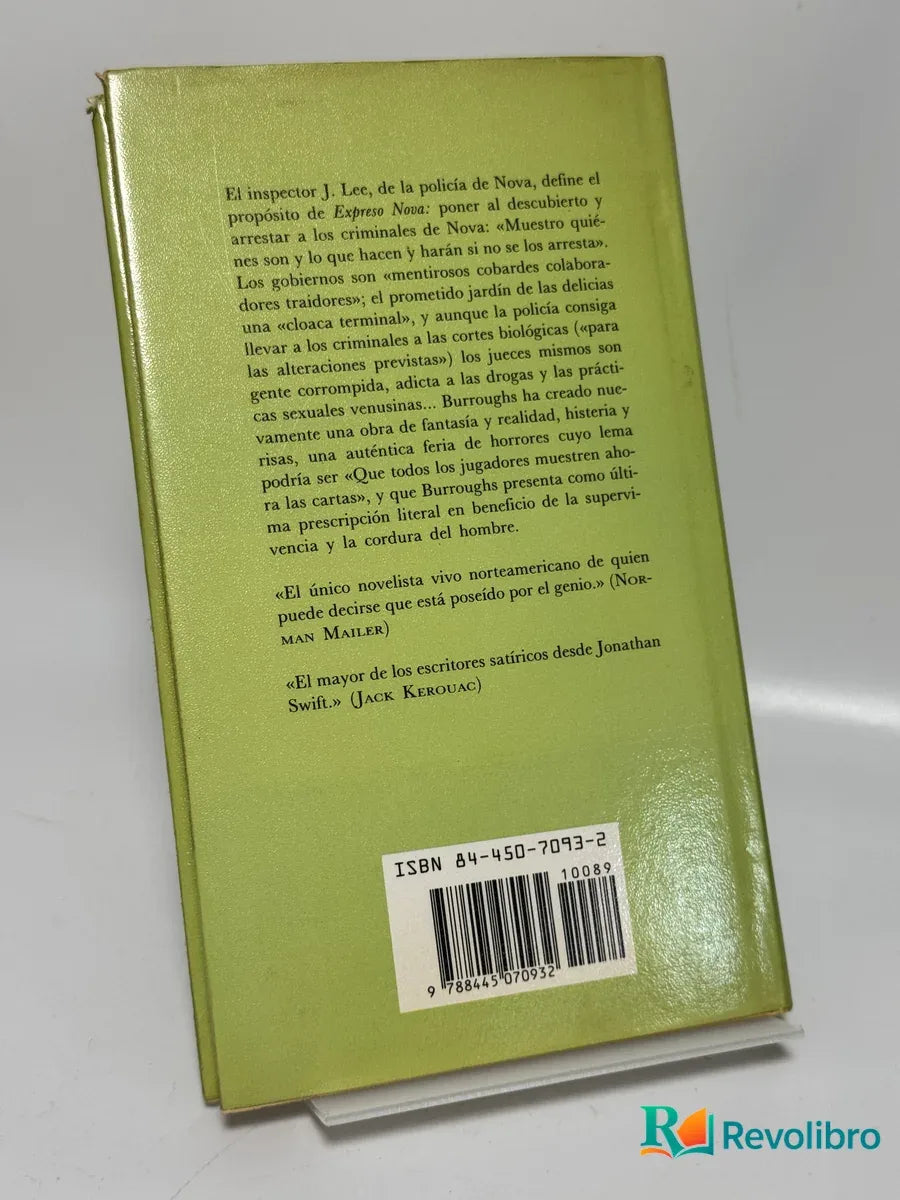 Foto 3 de Expreso Nova de William S. Burroughs, libro de segunda mano