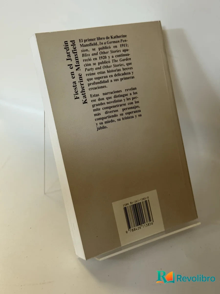 Foto 2 de Fiesta en el jardín y otras narraciones de Katherine Mansfield, libro de segunda mano