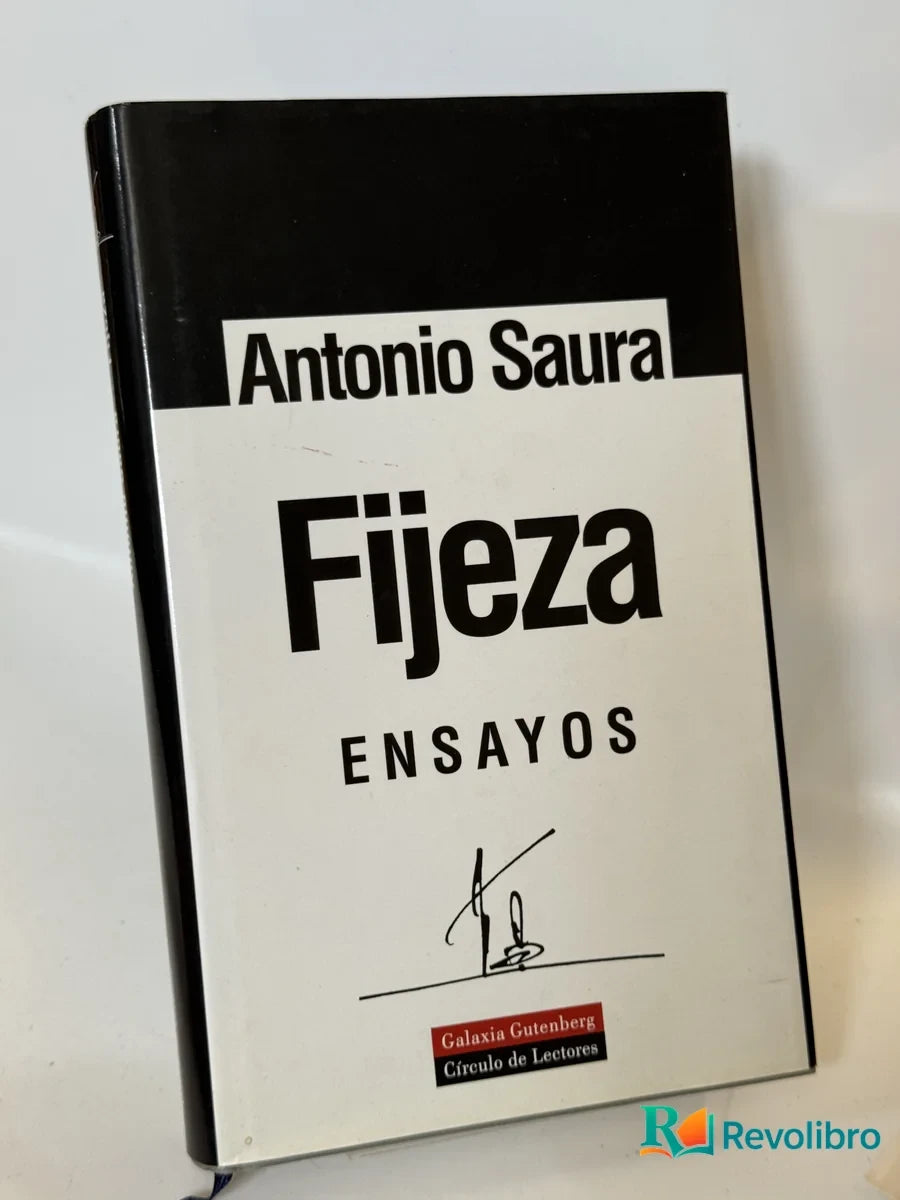 Portada de Fijeza de Antonio Saura, libro de segunda mano