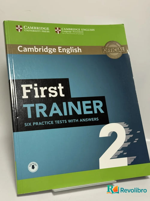 Portada de First Trainer 2 Six Practice Tests with Answers with Audio de Cambridge University Press, libro de segunda mano