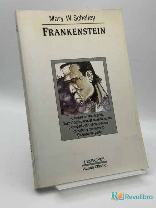 Portada de Frankenstein de Mary W. Shelley, libro de segunda mano