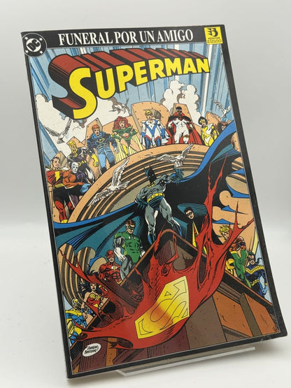 Portada de Funeral por un amigo superman - Zinco de Zinco, libro de segunda mano