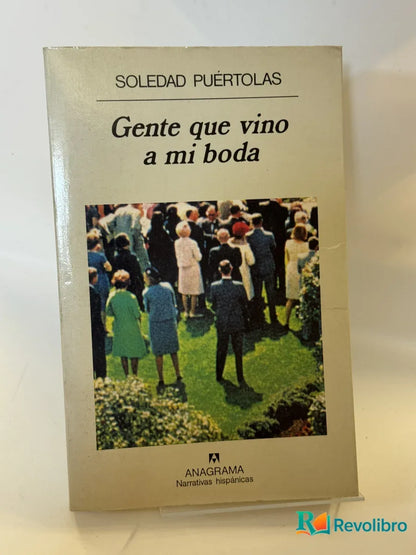 Portada de Gente que vino a mi boda de Soledad Puértolas, libro de segunda mano