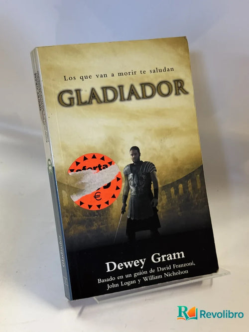 Portada de Gladiador de Dewey Gram, libro de segunda mano