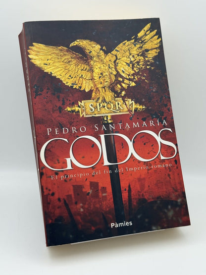 Portada de Godos de Pedro Santamaría, libro de segunda mano