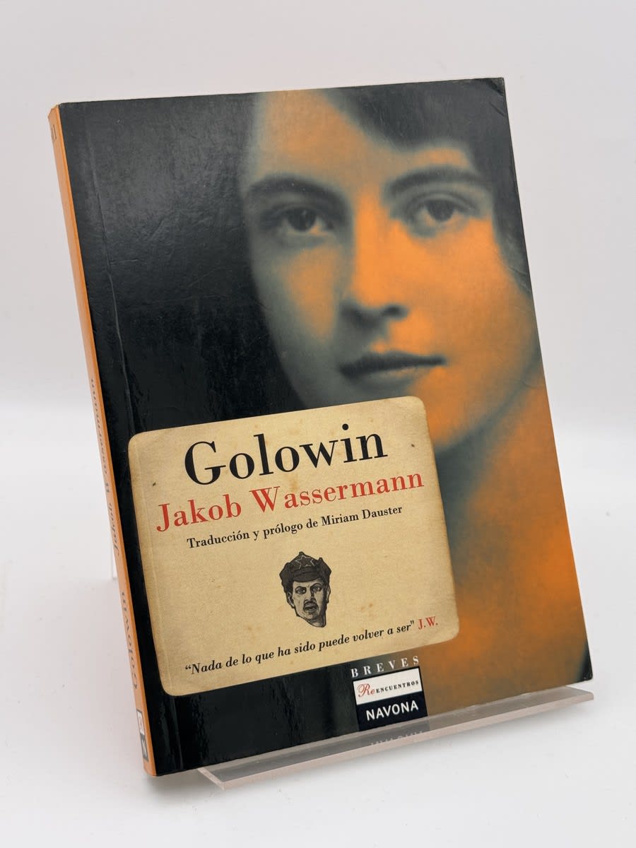 Portada de Golowin de Jakob Wassermann, libro de segunda mano