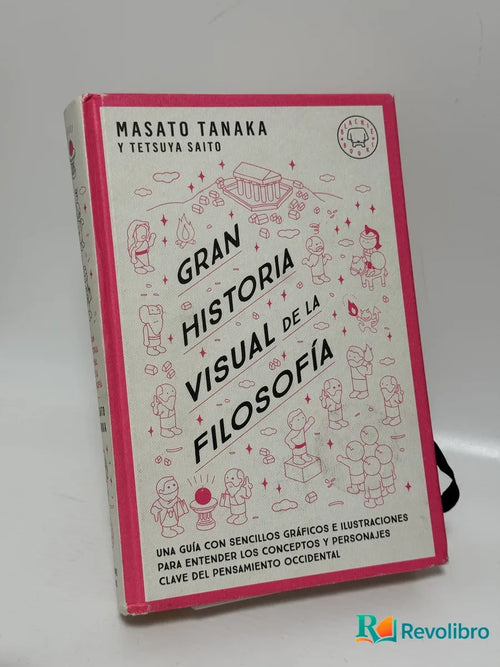 Portada de Gran Historia Visual de la Filosofía de Masato Tanaka y Tetsuya Saito, libro de segunda mano