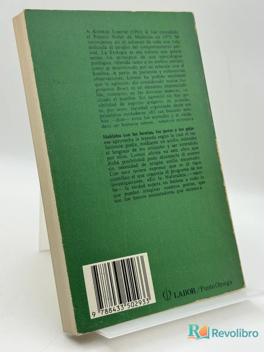 Foto 3 de Hablaba con las bestias, los peces y los pájaros de Konrad Lorenz, libro de segunda mano