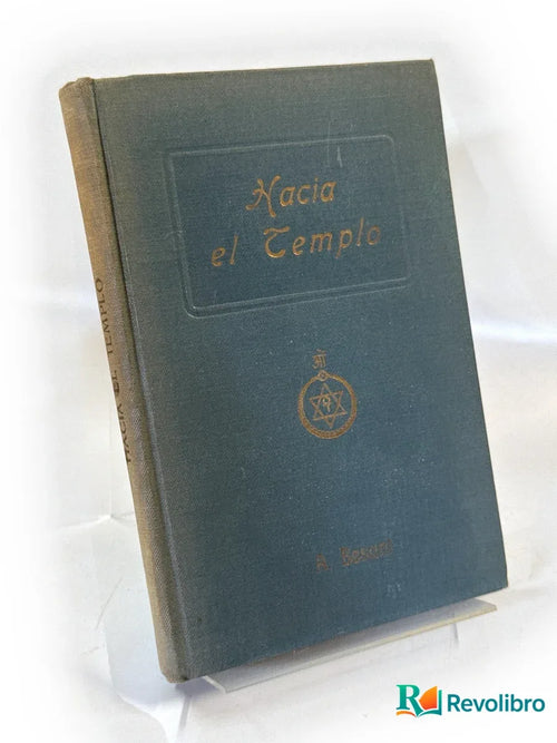 Portada de Hacia el templo de Annie Besant, libro de segunda mano