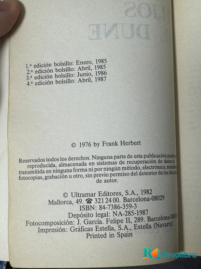 Foto 2 de Hijos de Dune de Frank Herbert, libro de segunda mano