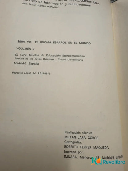 Foto 4 de Hispanismos en el Tagalo de Oficina de Educación Iberoamericana, libro de segunda mano