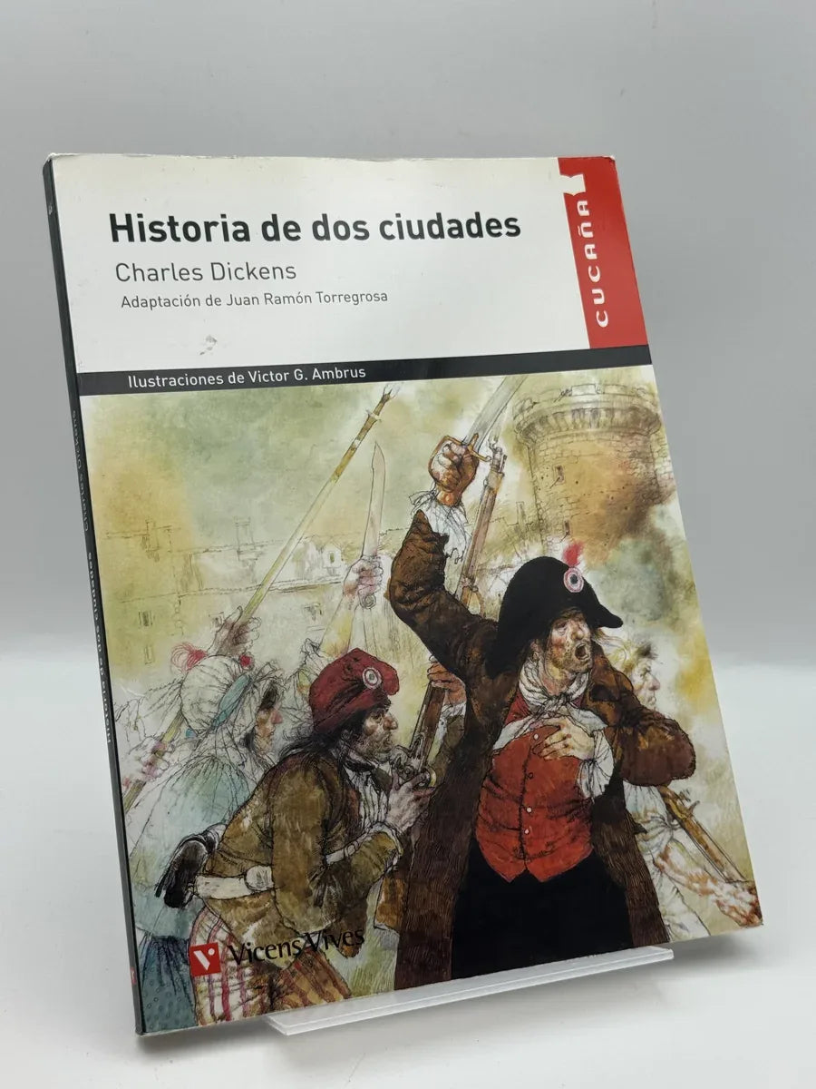 Historia de dos ciudades de Charles Dickens | Libro segunda mano - Portada