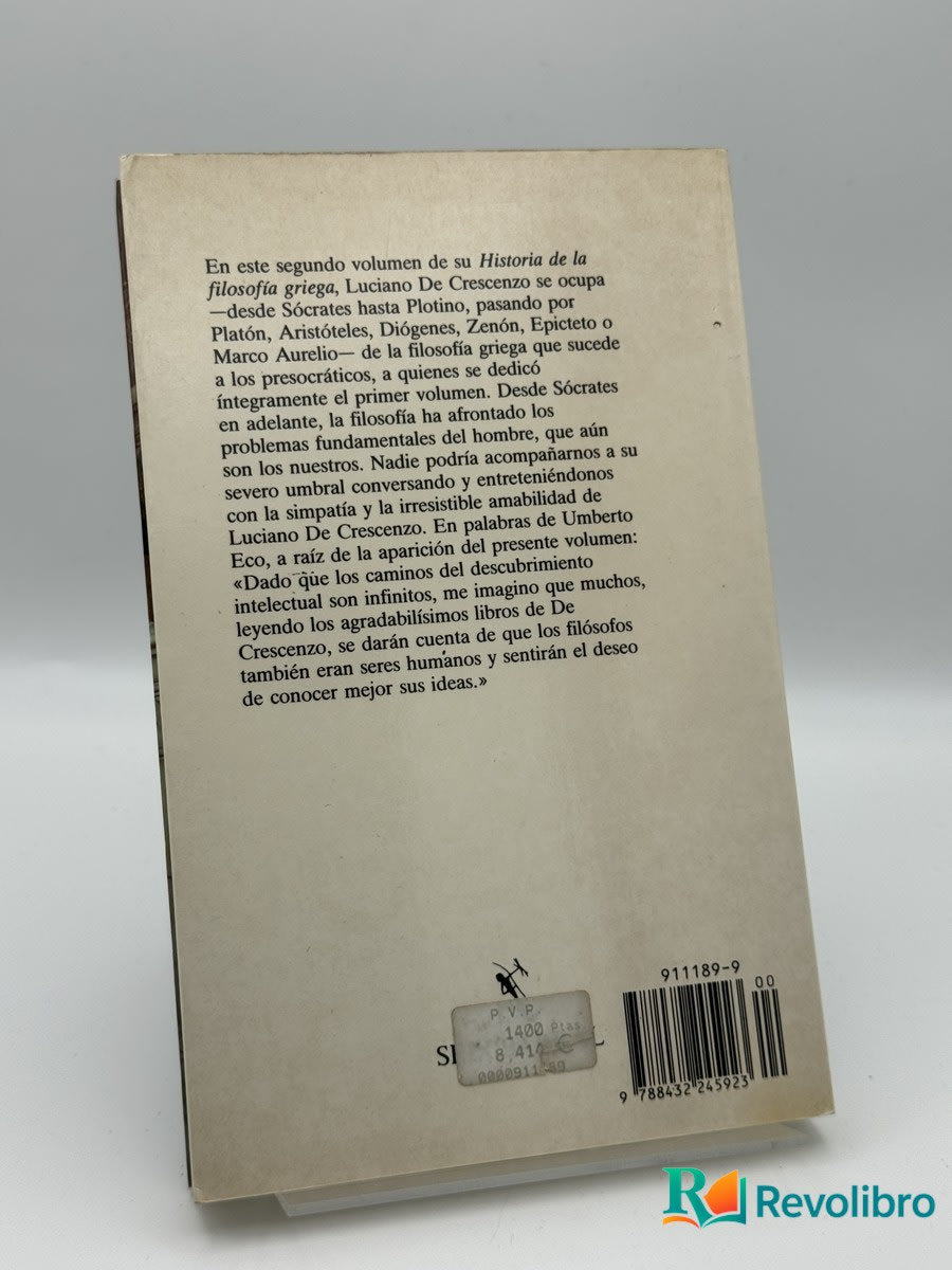Historia de la filosofía griega II - Luciano De Crescenzo - Imagen 2