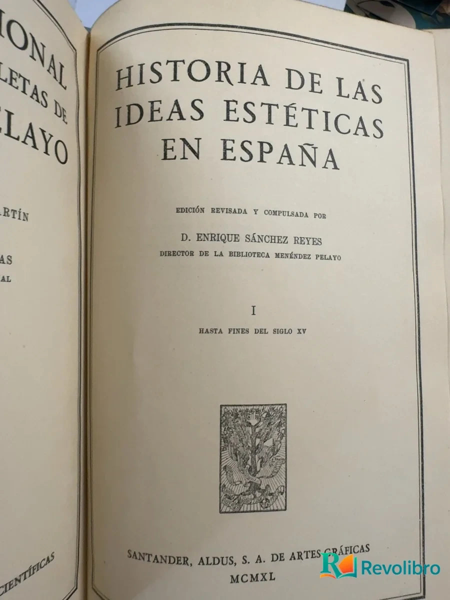 Foto 4 de Historia de las ideas estéticas en España 3 tomos de Marcelino Menéndez Pelayo, libro de segunda mano